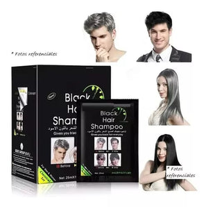 SHAMPOO BUYPAL CUBRE CANAS NEGRO TINTE RAPIDO Y DURADERO